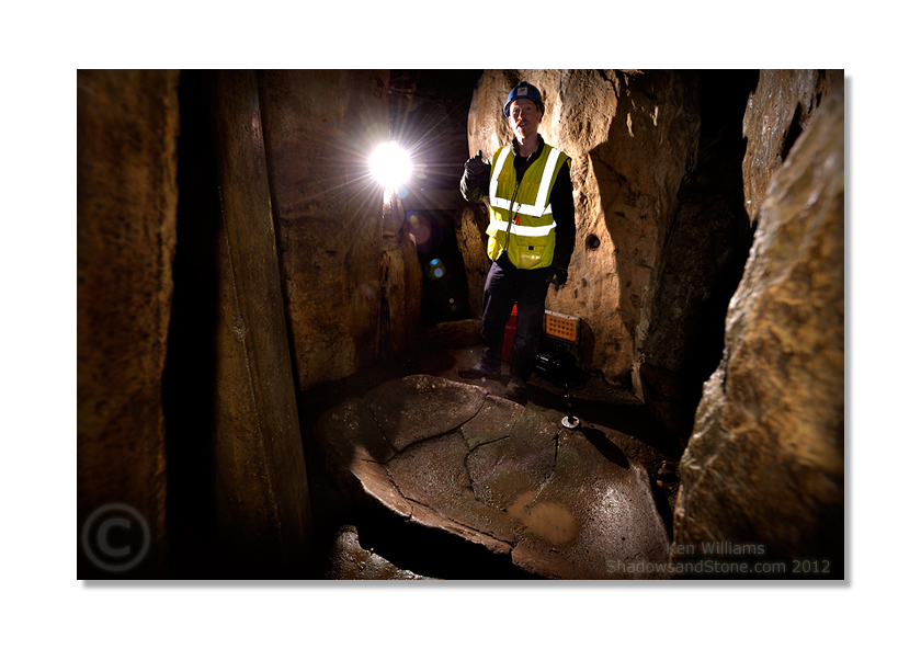 In between scans the team discuss what areas the next scan will reach.