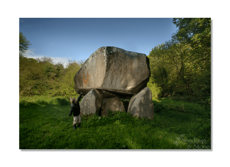 Cian (3) and the monstrously large Glendruid Dolmen